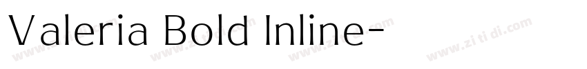 Valeria Bold Inline字体转换